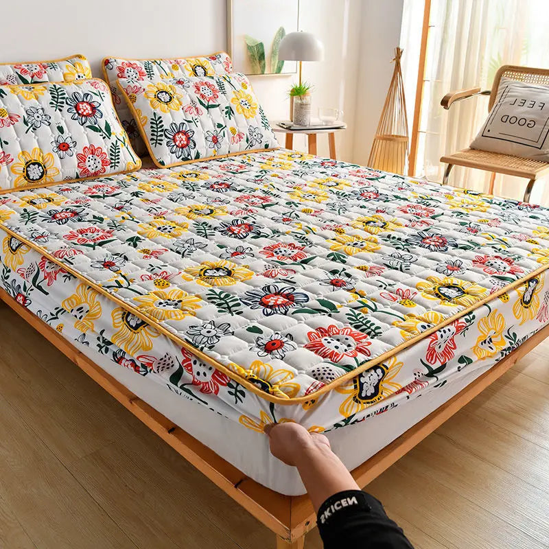 Housse Matelas Brushed LUMBRA Sun flower-D