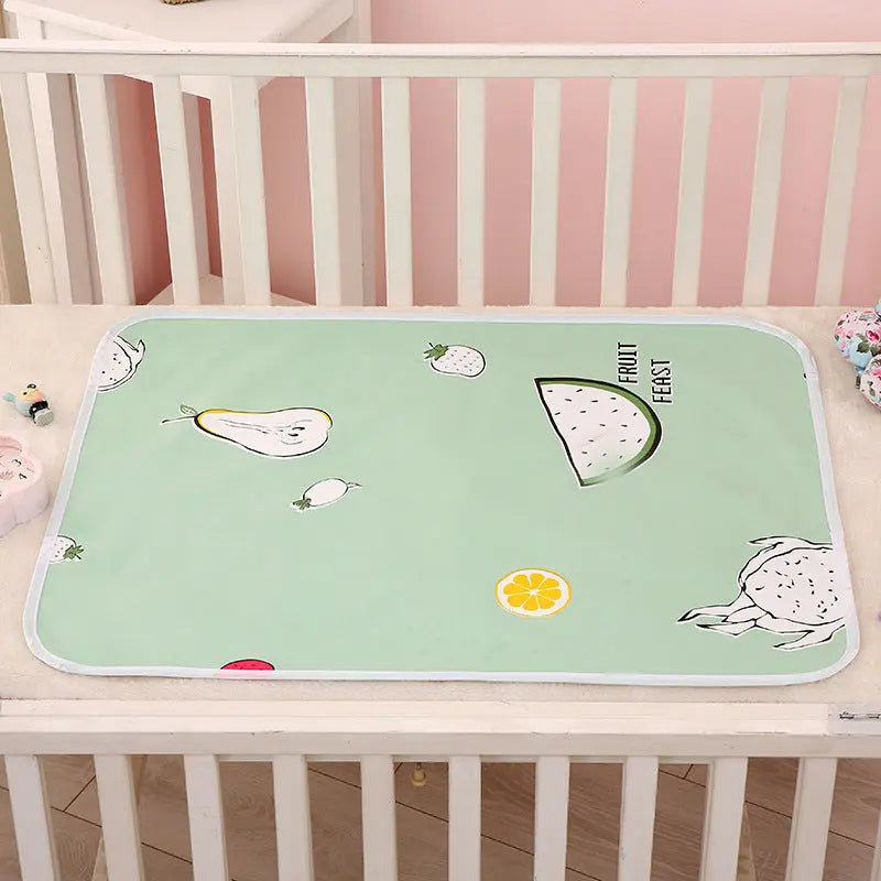 Housse Matelas Coton Écologique KIDOVO Green fruit-110X200