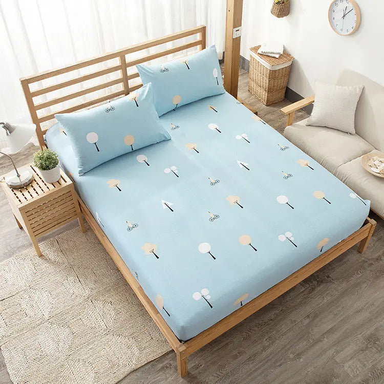 Housse Matelas Coton PURENA Blue-200x220