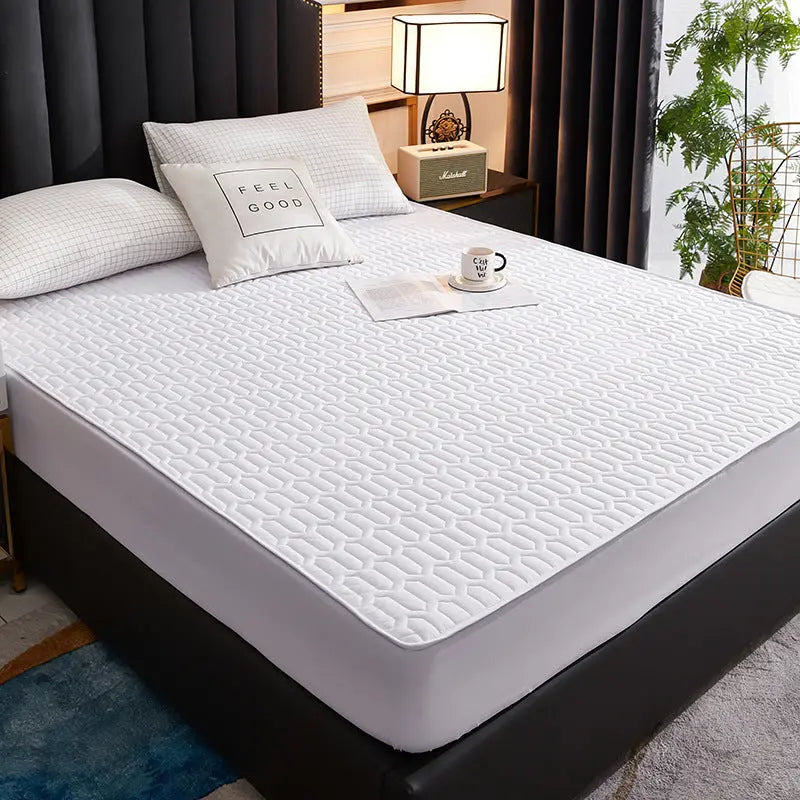 Housse Matelas Coton Quilted AMARI White-120x200cm