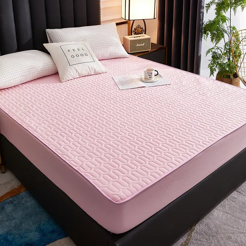 Housse Matelas Coton Quilted AMARI Pink-120x200cm