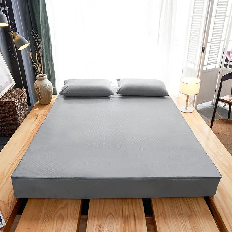 Housse Matelas Imperméable POLLUX Grey-120x200x10