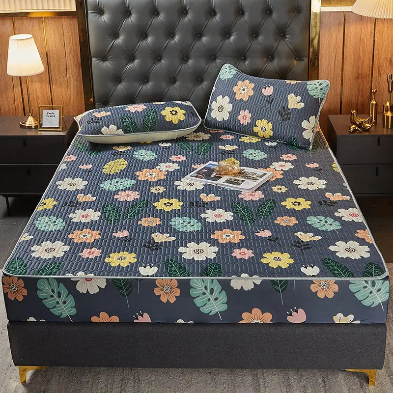 Housse Matelas Latex Moderne SIMMAX Banana leaf-200x220cmBed sheet