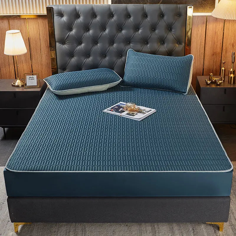 Housse Matelas Latex Moderne SIMMAX Elegant blue-180x200cmBed sheet