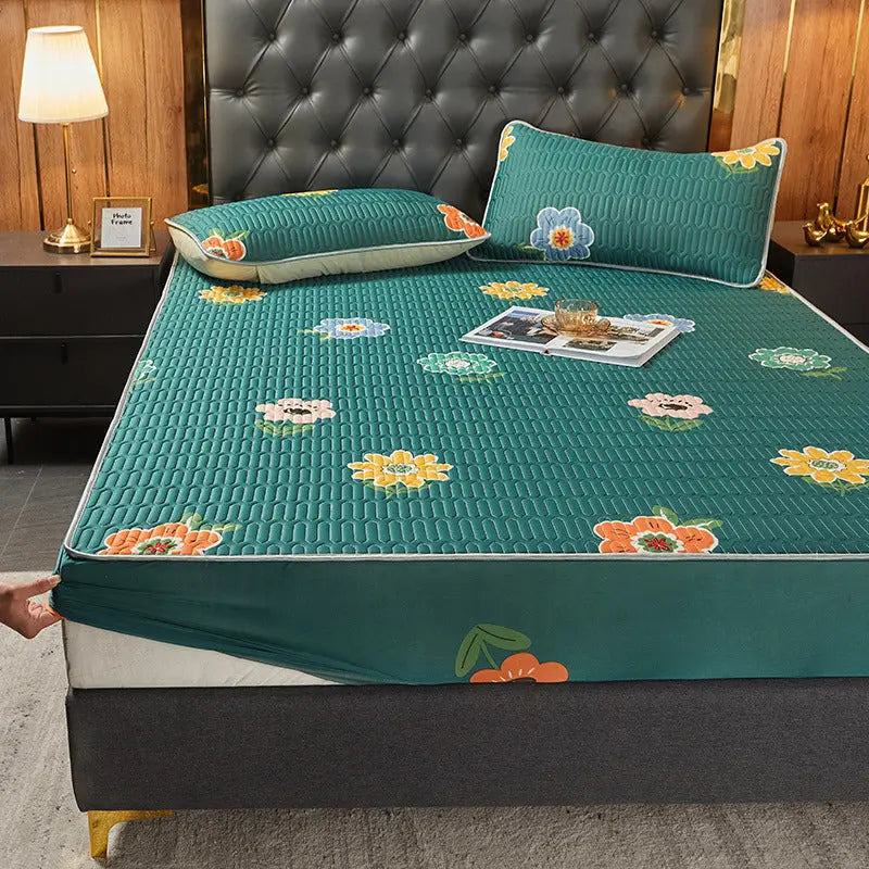 Housse Matelas Latex Moderne SIMMAX Blossoming flowers-180x200cmthree item