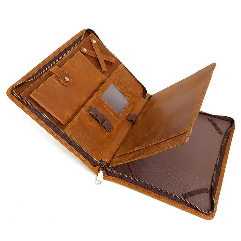 Housse Ordinateur Cuir Luxe PROLINE Brown