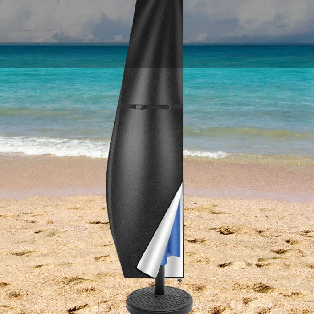 Housse Parasol Déporté Imperméable OXIRA Black-280cm
