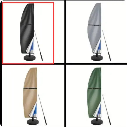 Housse Parasol Déporté Oxford SOLARO 265x 50cm-Black 210D