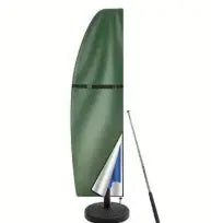 Housse Parasol Déporté Oxford SOLARO 280x 46cm-Green 210D