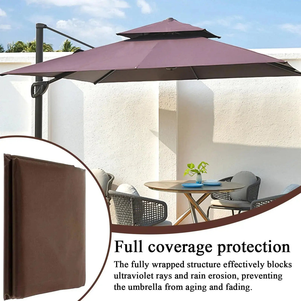 Housse Parasol Imperméable OXBRI Housse de France