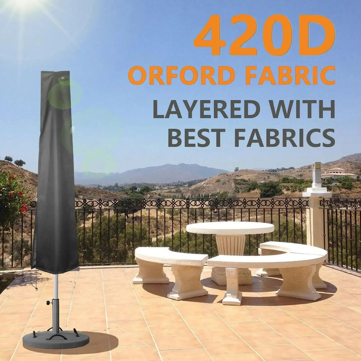 Housse Parasol Oxford Imperméable VERAIN Housse de France