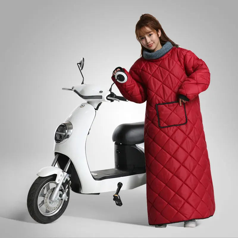 Housse Pour Moto Imperméable ZILARO Maroon-XXL plus handle and hat
