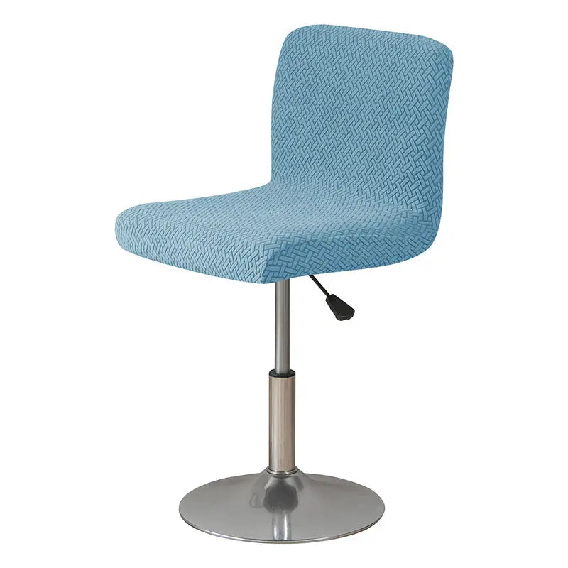 Housse Protection Chaise Élastique JARAGID Turquoise Blue-Short Back