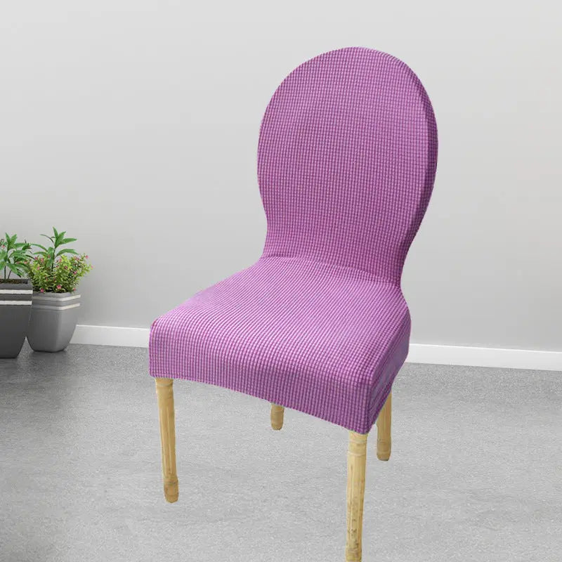 Housse Protection Chaise Élastique VELOXA Light Purple-Same Style Universal