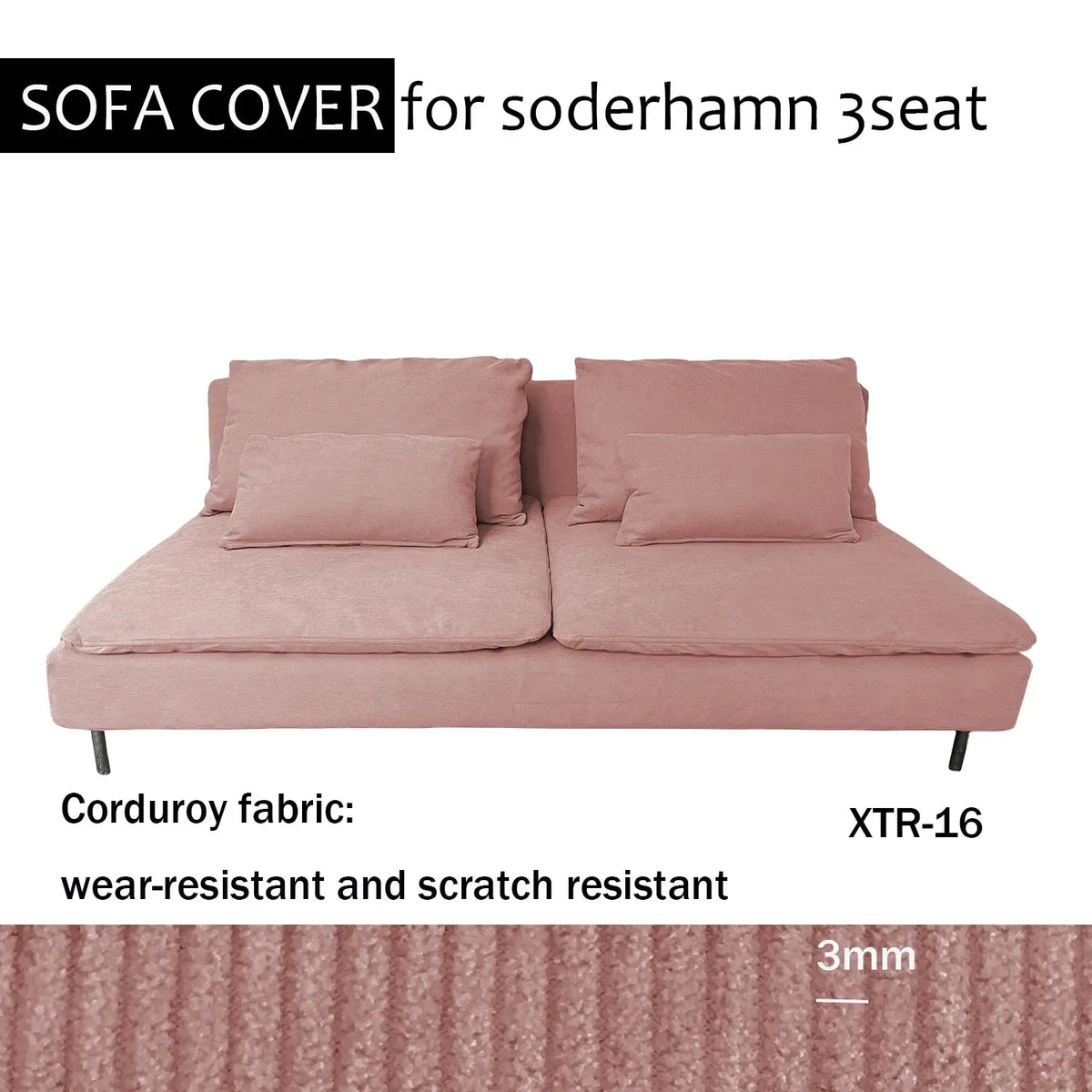 Housse Soderhamn Moderne CREZIA Housse de France