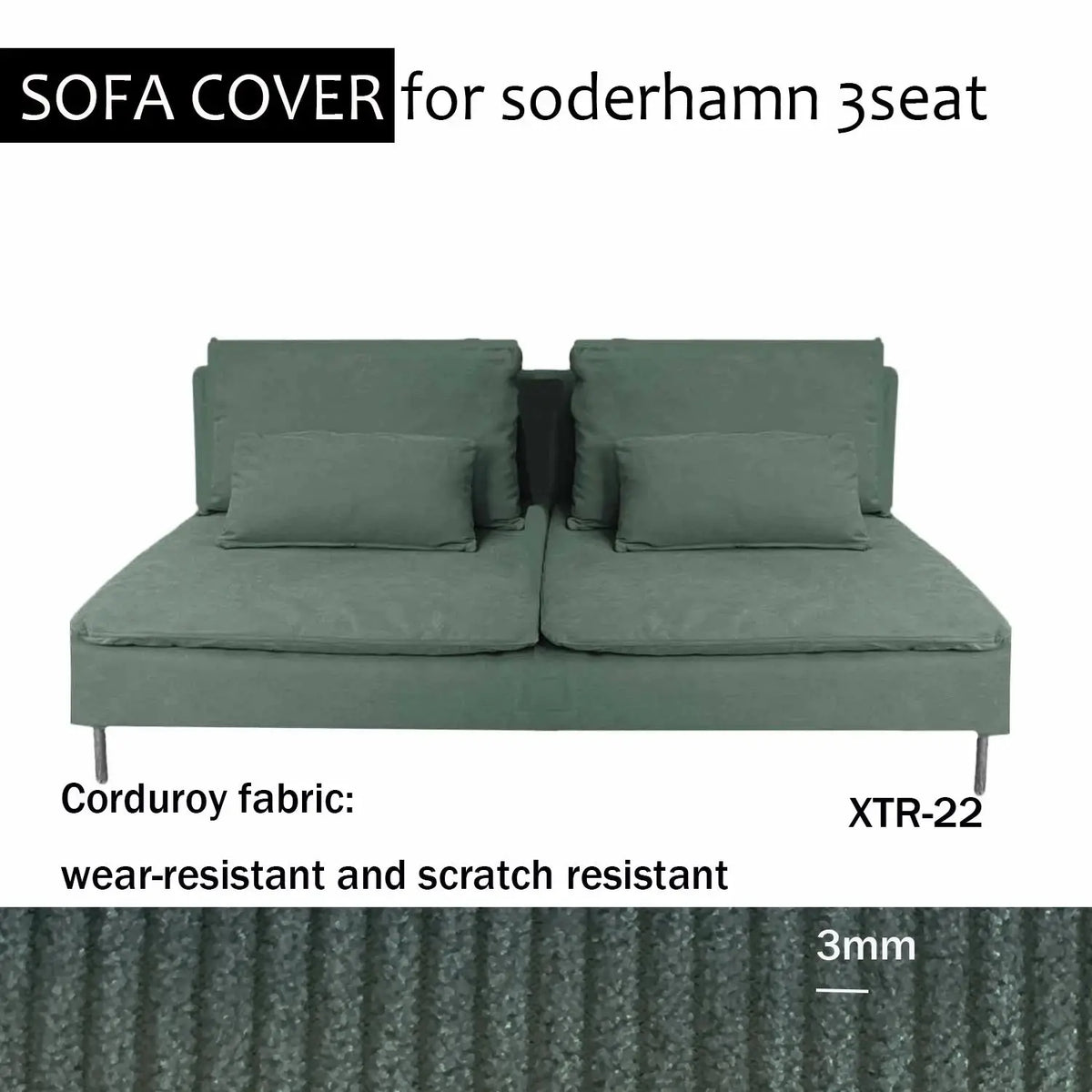 Housse Soderhamn Moderne CREZIA Housse de France