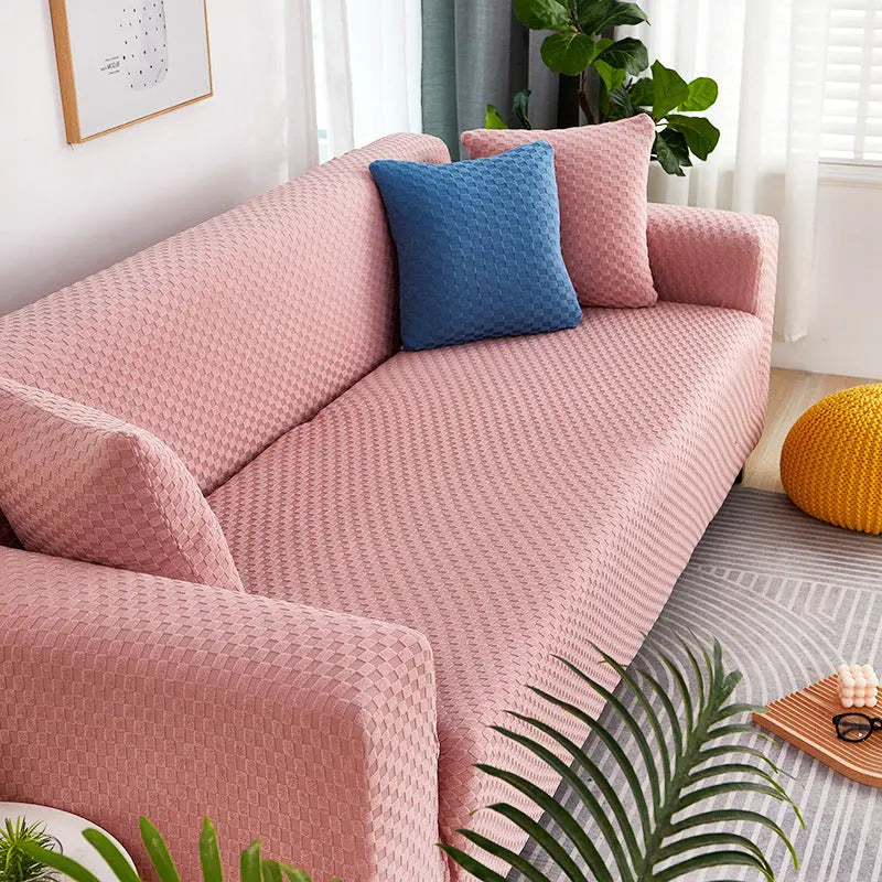 Housse Soderhamn Polyester Moderne VELINA Pink plaid-Double size