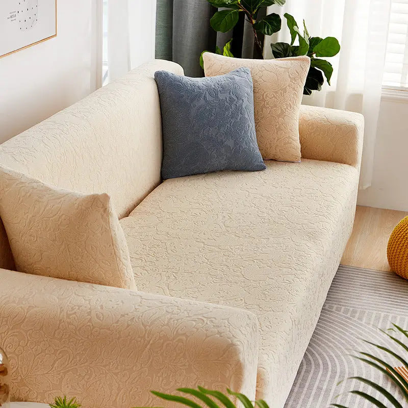 Housse Soderhamn Polyester Moderne VELINA European flower beige-Triple size
