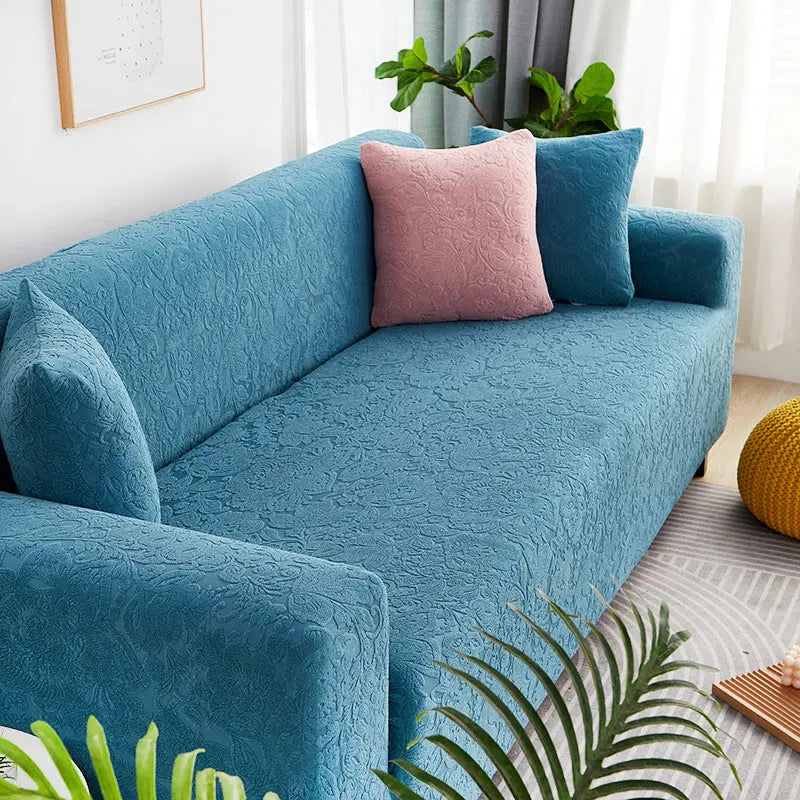 Housse Soderhamn Polyester Moderne VELINA European Flower Lake Blue-Four person size