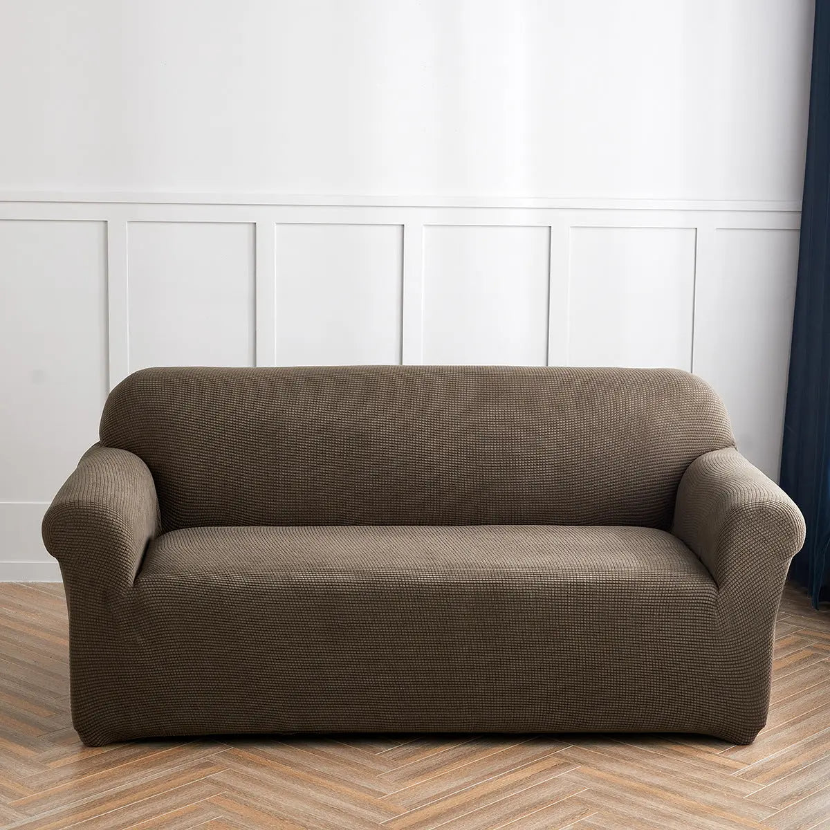 Housse Soderhamn Velours Extensible CORVELIA Light Brown-145To180CM