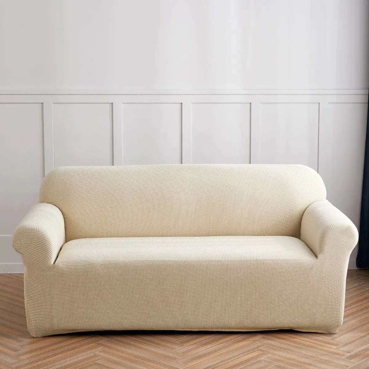 Housse Soderhamn Velours Extensible CORVELIA Light Beige-145To180CM