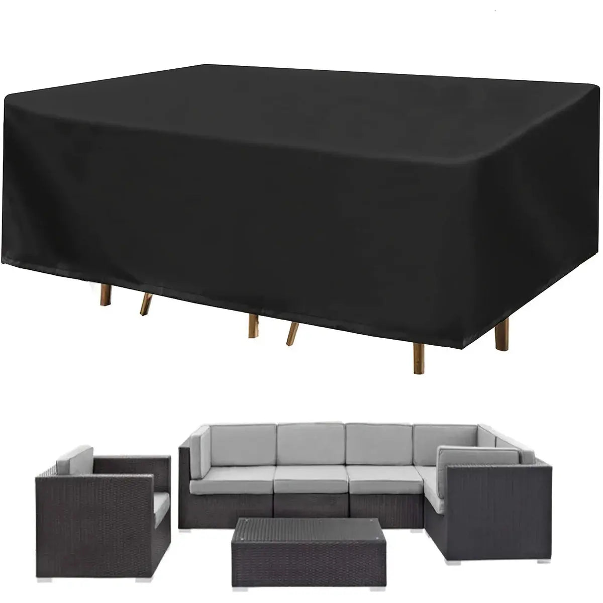 Housse Table Jardin Polyester Élégante NOVARA Housse de France