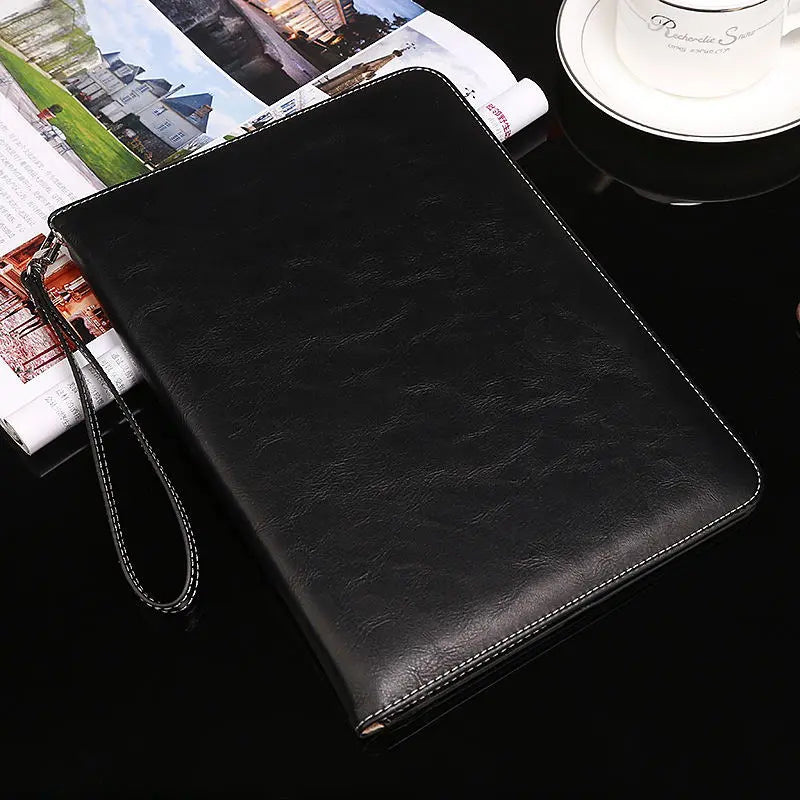 Housse Tablette Cuir Anglais SOMIRO Black-Ipad10.2inch