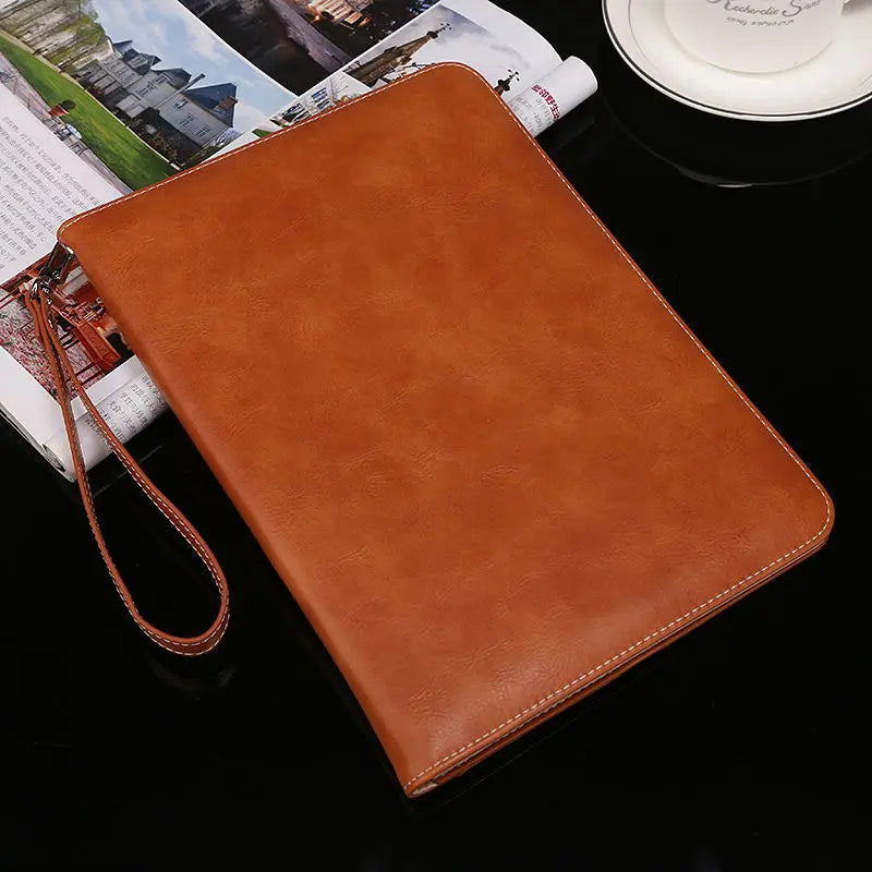Housse Tablette Cuir Anglais SOMIRO Light Brown-IPad air2