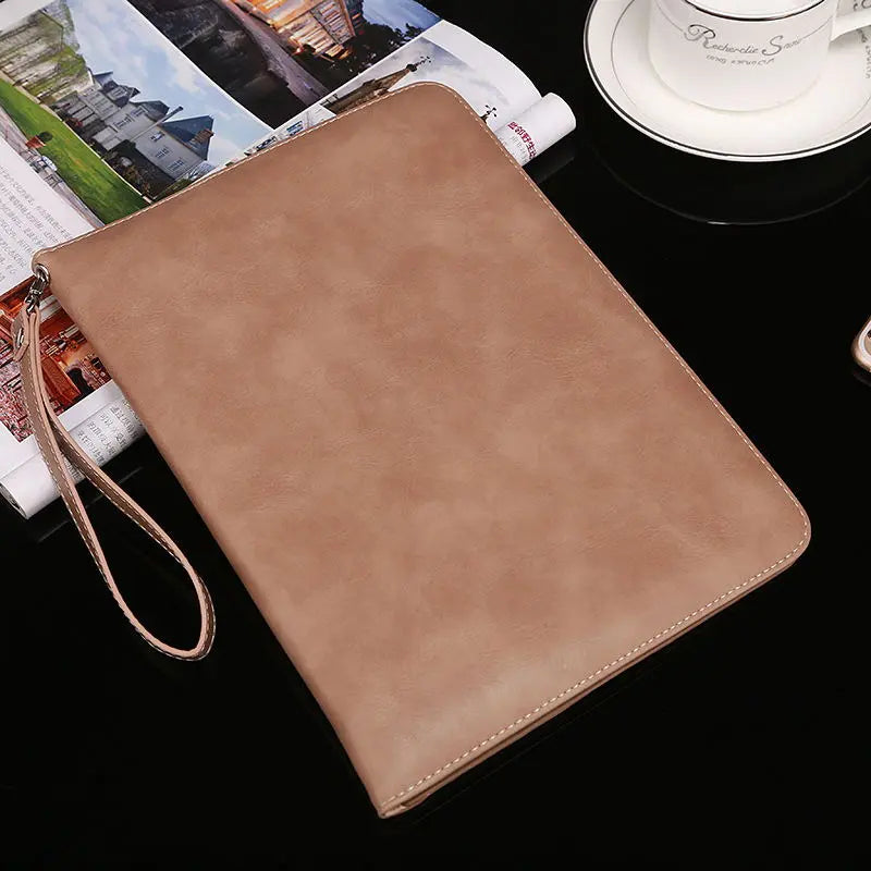 Housse Tablette Cuir Anglais SOMIRO Apricot-IPad air2