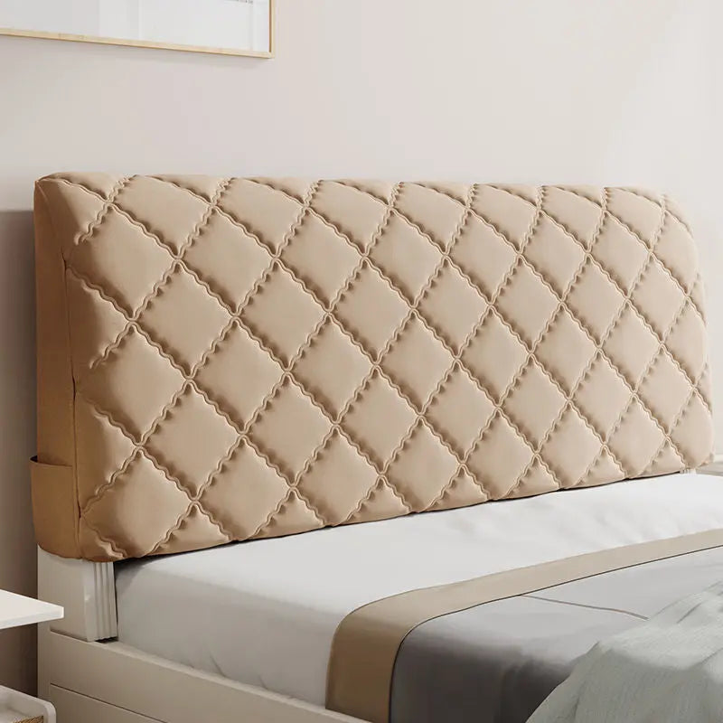 Housse Tête de Lit Coton Moderne **VELARO** Champagne A single sided-1.6M