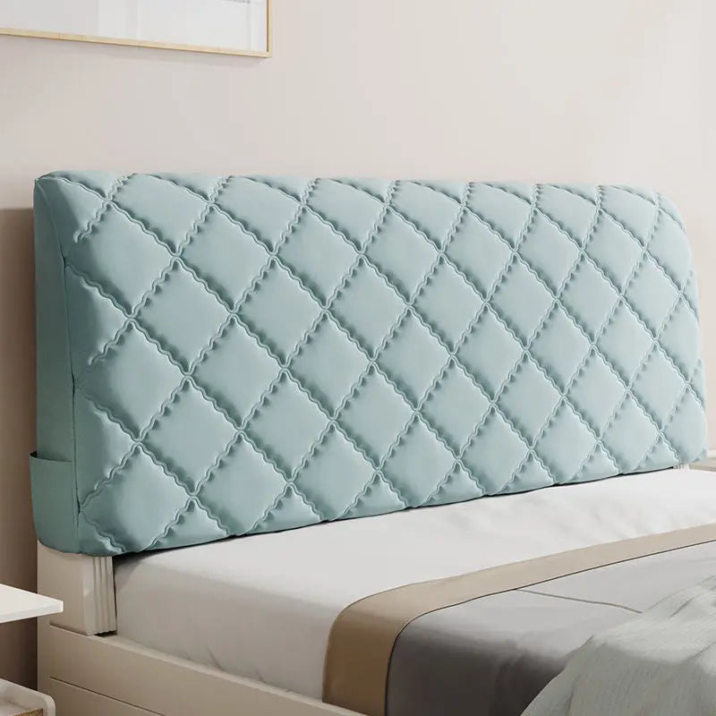 Housse Tête de Lit Coton Moderne **VELARO** Matcha Green A single sided-2M