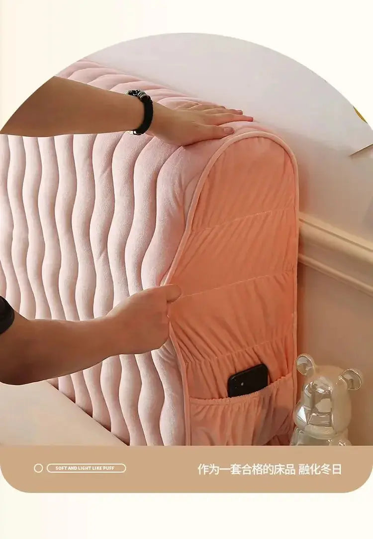 Housse Tête de Lit Velours Doux PLUVENT Housse de France