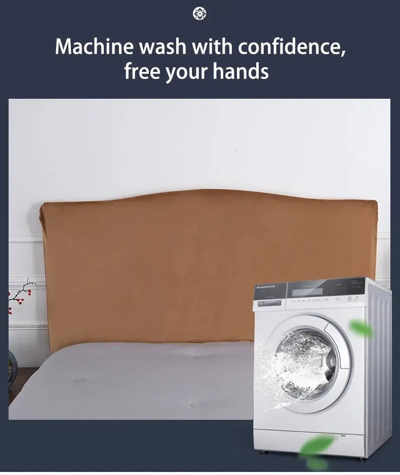 Housse Tête de Lit Velours Élastique VELUNA Housse de France