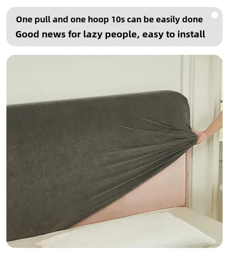 Housse Tête de Lit Velours Extensible SOFIA Housse de France