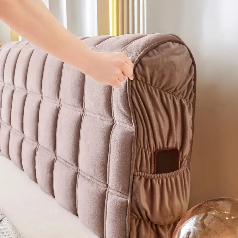 Housse Tête de Lit Velours Luxe ULTRAQUILT Housse de France