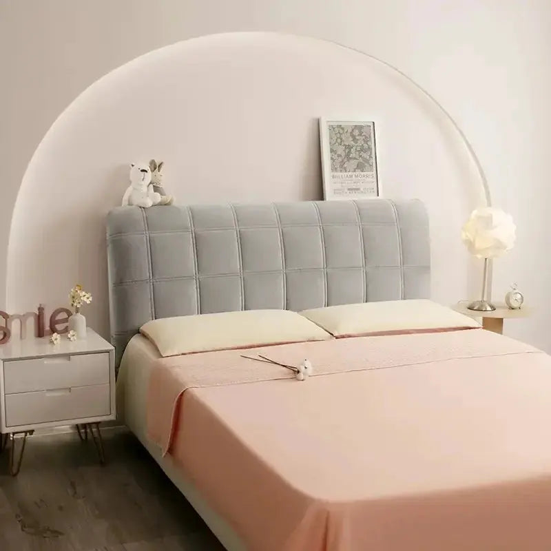 Housse Tête de Lit Velours Plaid QUORIN Housse de France