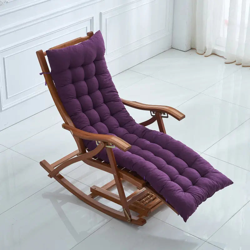 Housse Transat Polyester Universelle REVINA Purple 155X48X8-Thickened Cotton Cushion