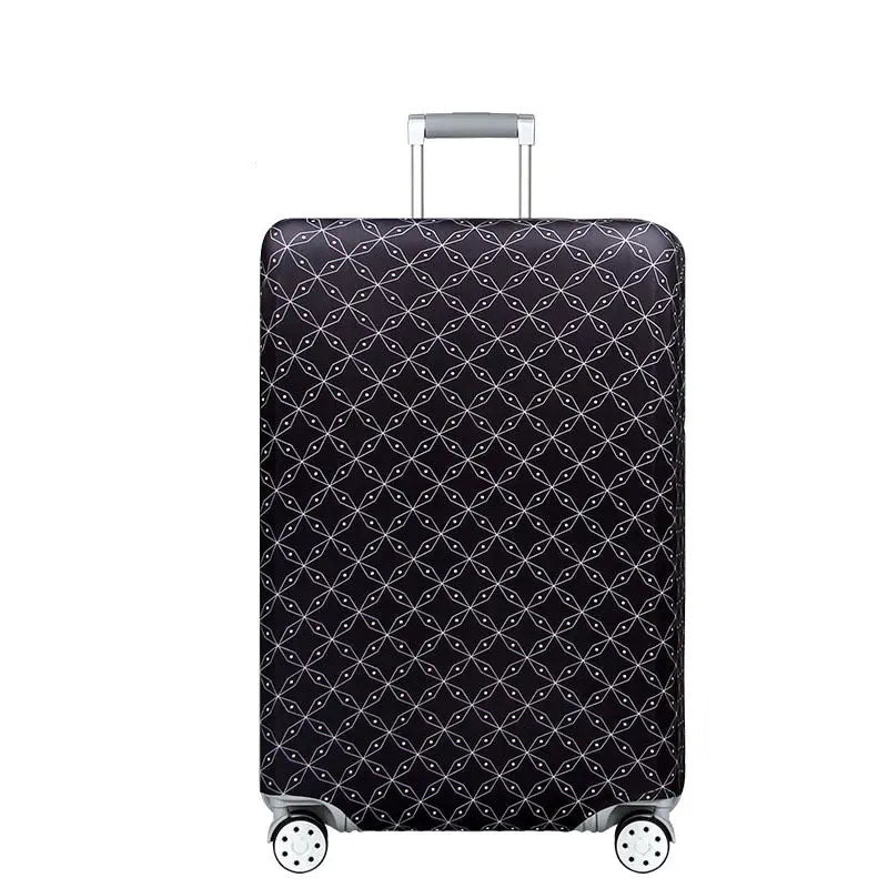Housse Valise Élastique DURALO Dark black-M