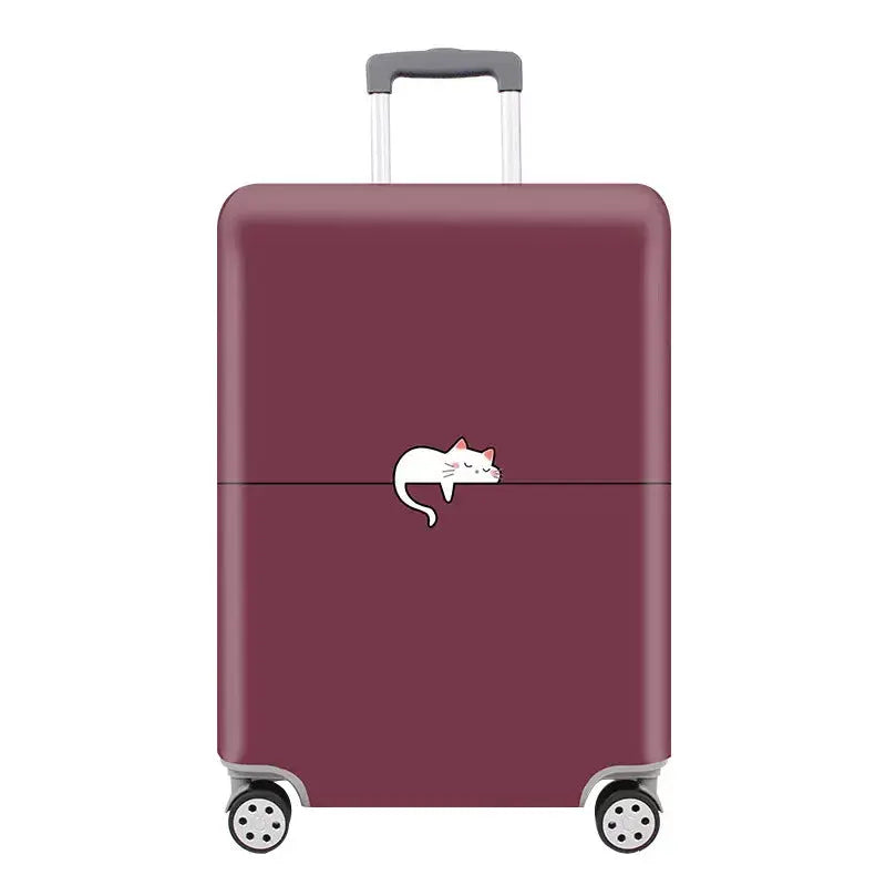 Housse Valise Élastique Résistante ASLAN The White Kitten-M