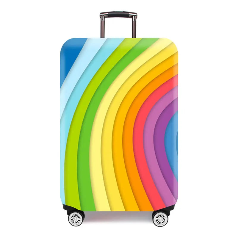 Housse Valise Élastique Résistante ASLAN Colored Stripes-M