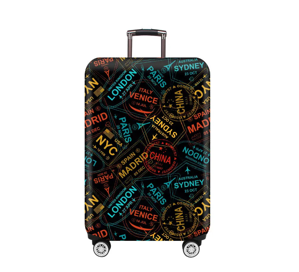 Housse Valise Élastique Résistante ASLAN Travel Footprint-S