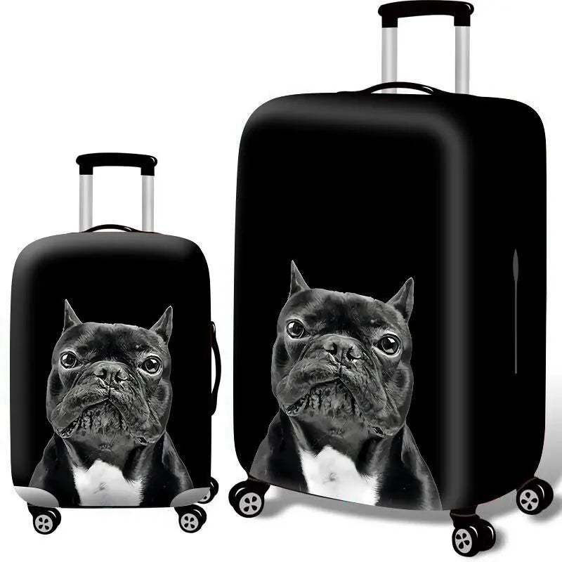 Housse Valise Polyester Résistante CATRUX Black Background Dog-M