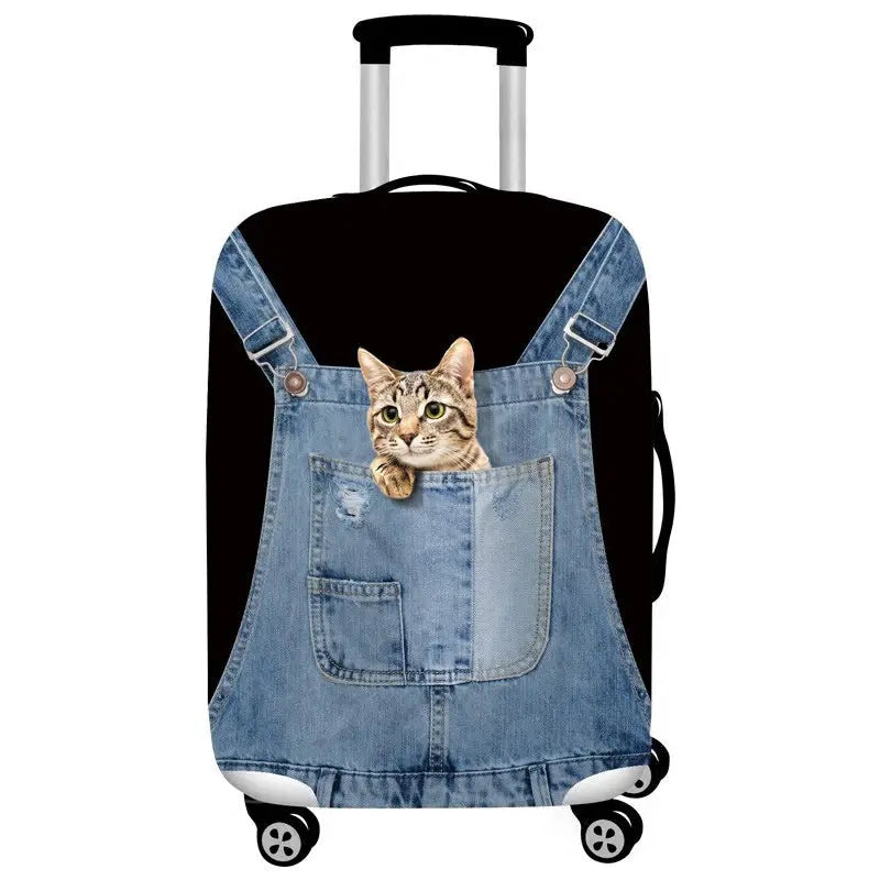 Housse Valise Résistante POLYCAT Suspender Pants Cute Cat-L