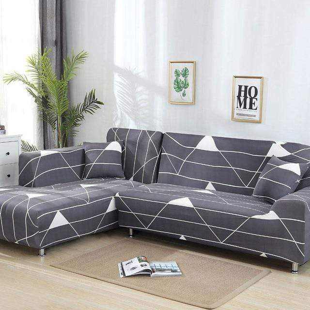 Housse canapé d'angle extensible et résistante SCORNER - Housse De France