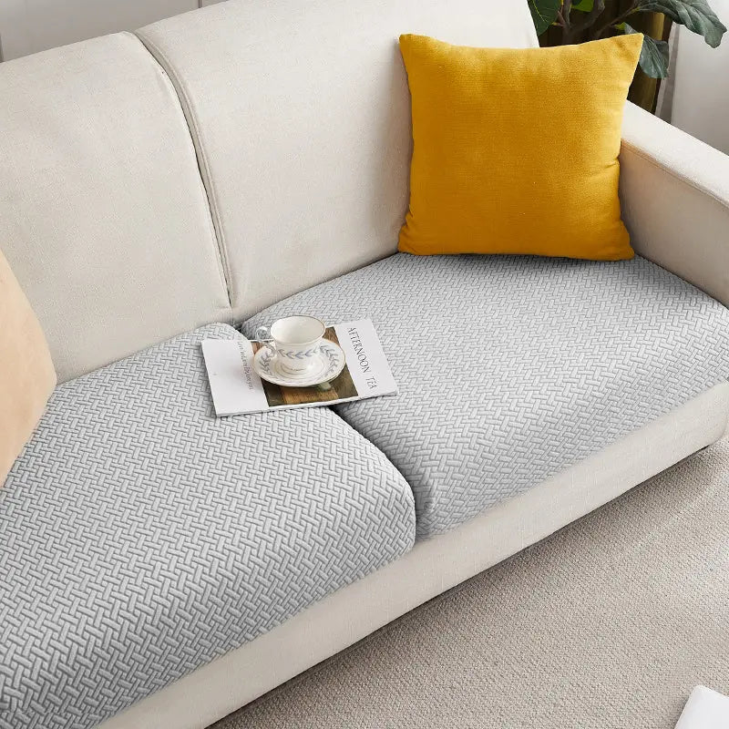 Housse Assise Canapé Extensible BRIVINE Light Grey-Plus S