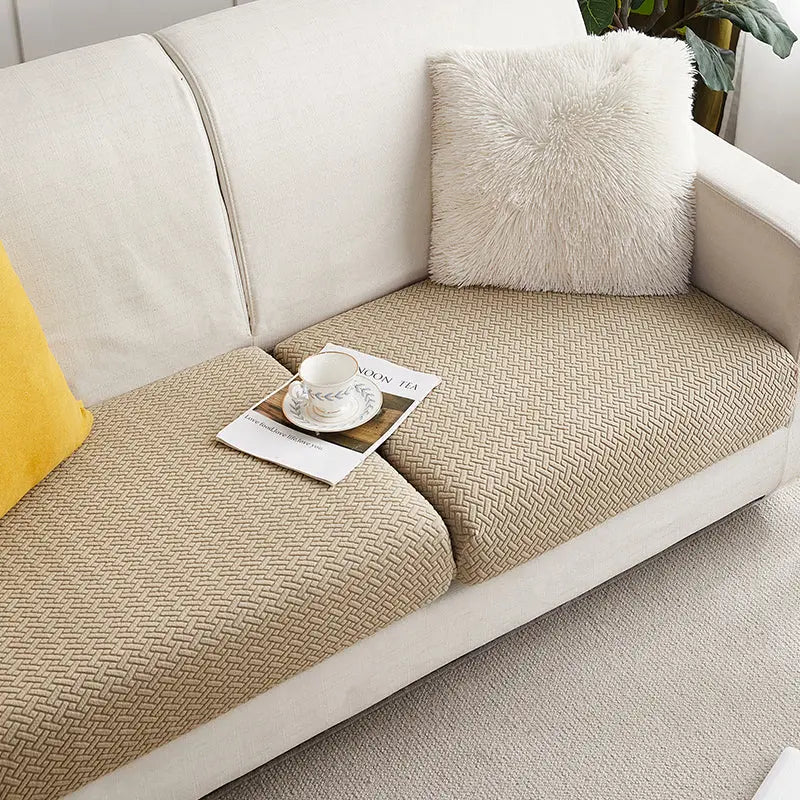 Housse Assise Canapé Extensible BRIVINE Light camel color-Plus S