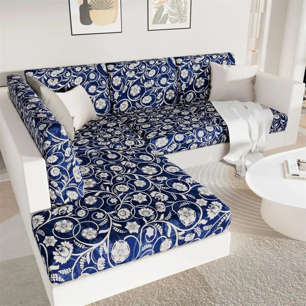 Housse d'assise canapé Lilas Housse de France