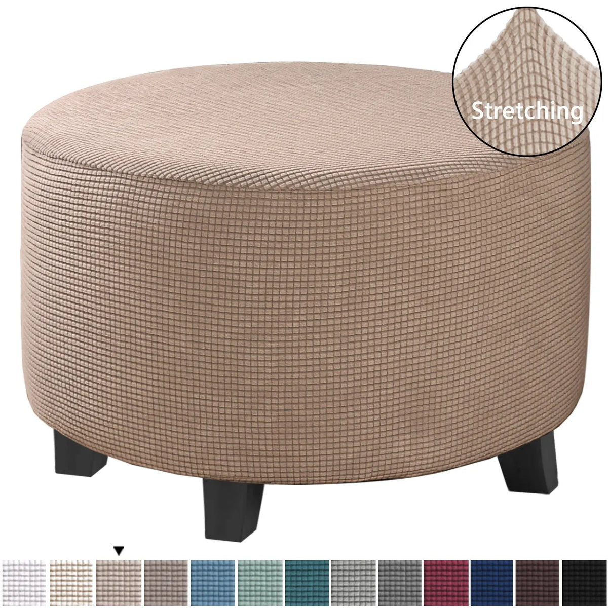 Housse de Banquette Élastique KAVO Khaki-large