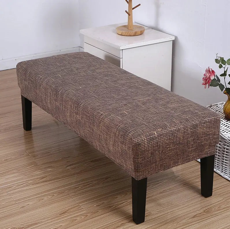 Housse de Banquette Extensible HEXA Brown-155 × 45 × 30cm