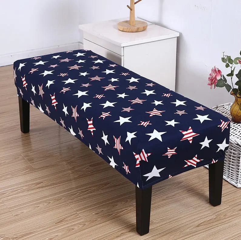 Housse de Banquette Extensible HEXA Dark Blue-185 × 45 × 30cm